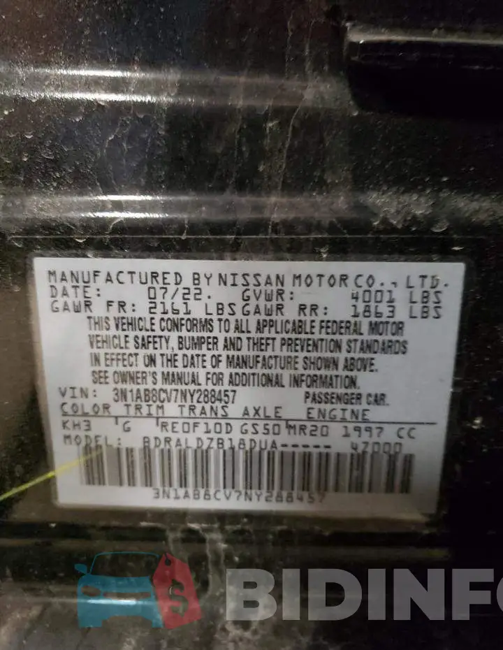 3N1AB8CV7NY288457 Photo# 12