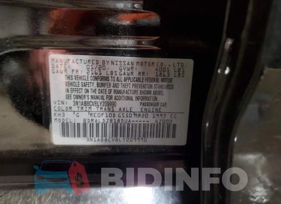 3N1AB8CV8LY209990 Photo# 12