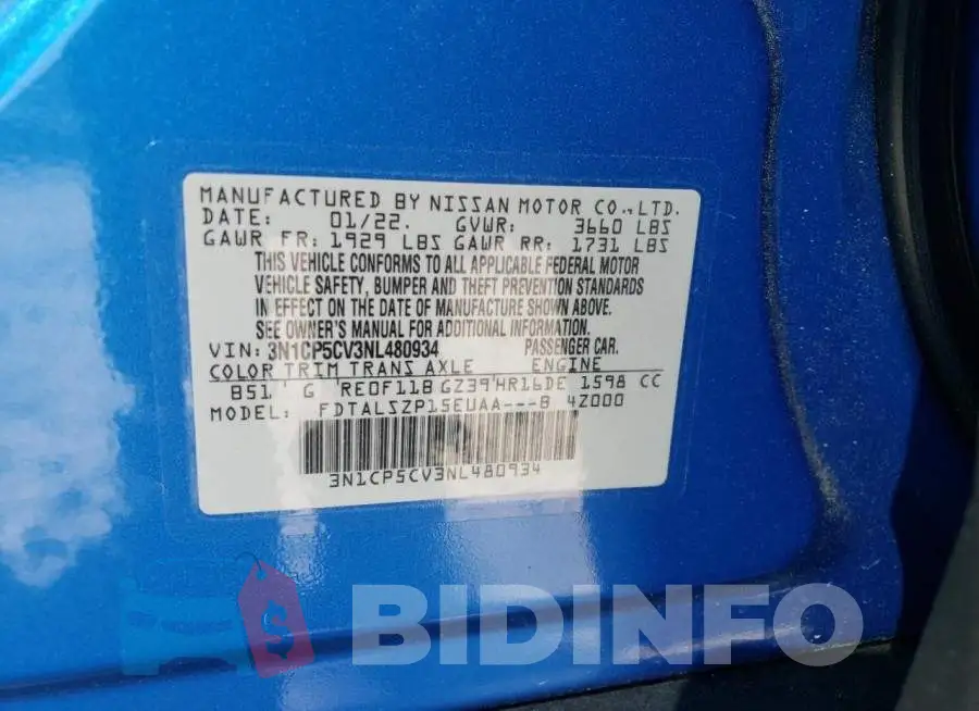 3N1CP5CV3NL480934 Photo# 13