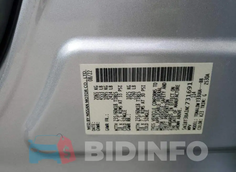 5N1BT3BA1NC731691 Photo# 14