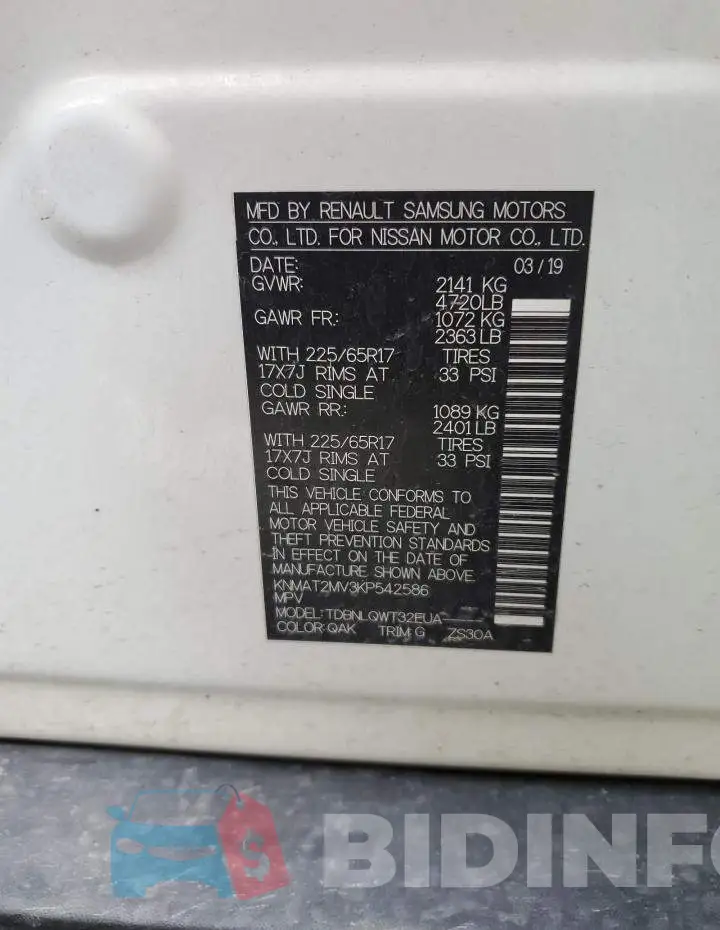 KNMAT2MV3KP542586 Photo# 12