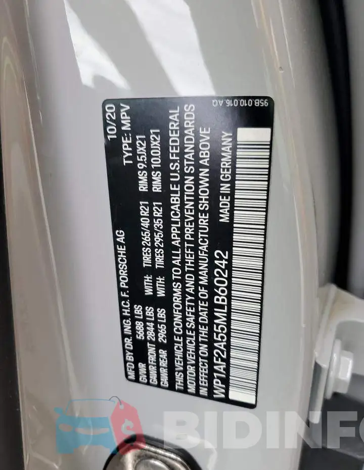 WP1AF2A55MLB60242 Photo# 13