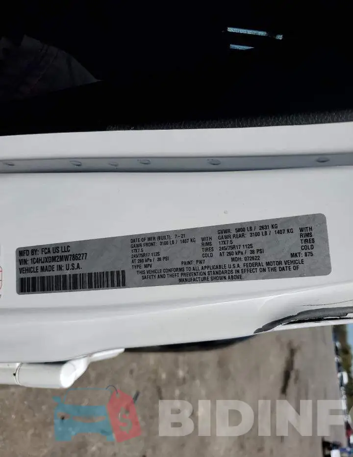 1C4HJXDM2MW786277 Photo# 12