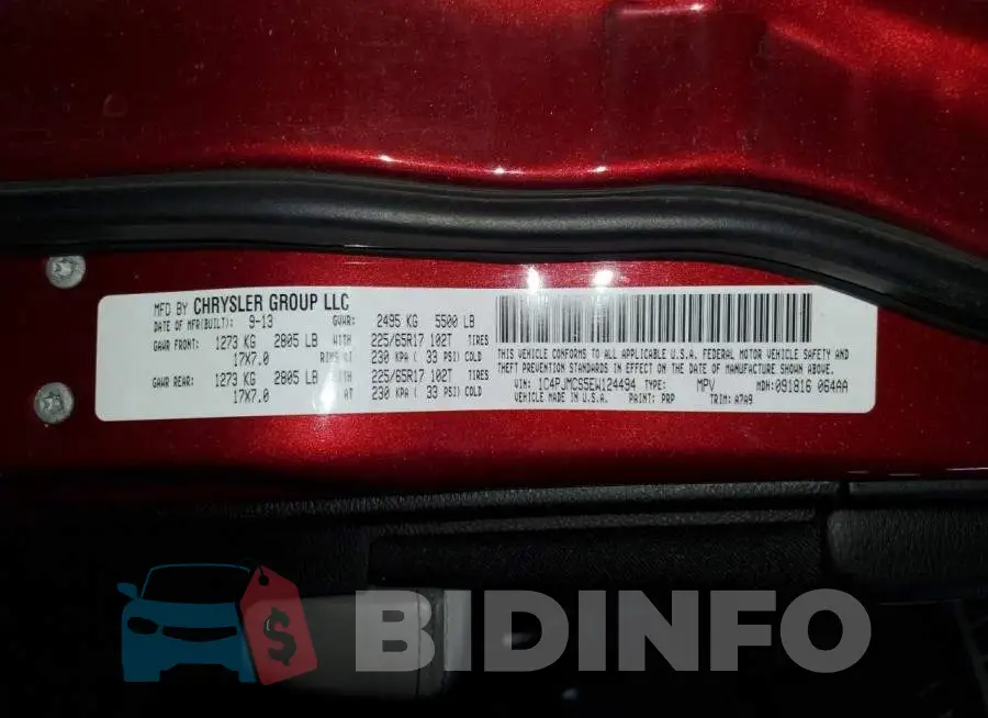 1C4PJMCS5EW124494 Photo# 13