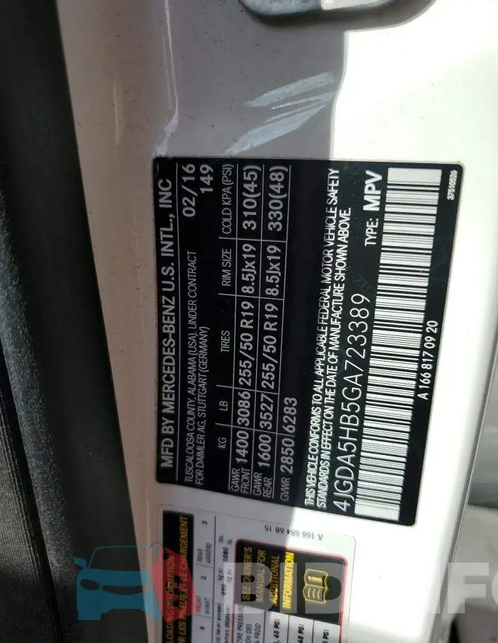 4JGDA5HB5GA723389 Photo# 14