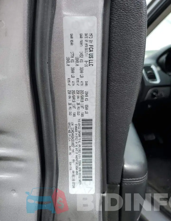 1C4RDHAG8HC610857 Photo# 13