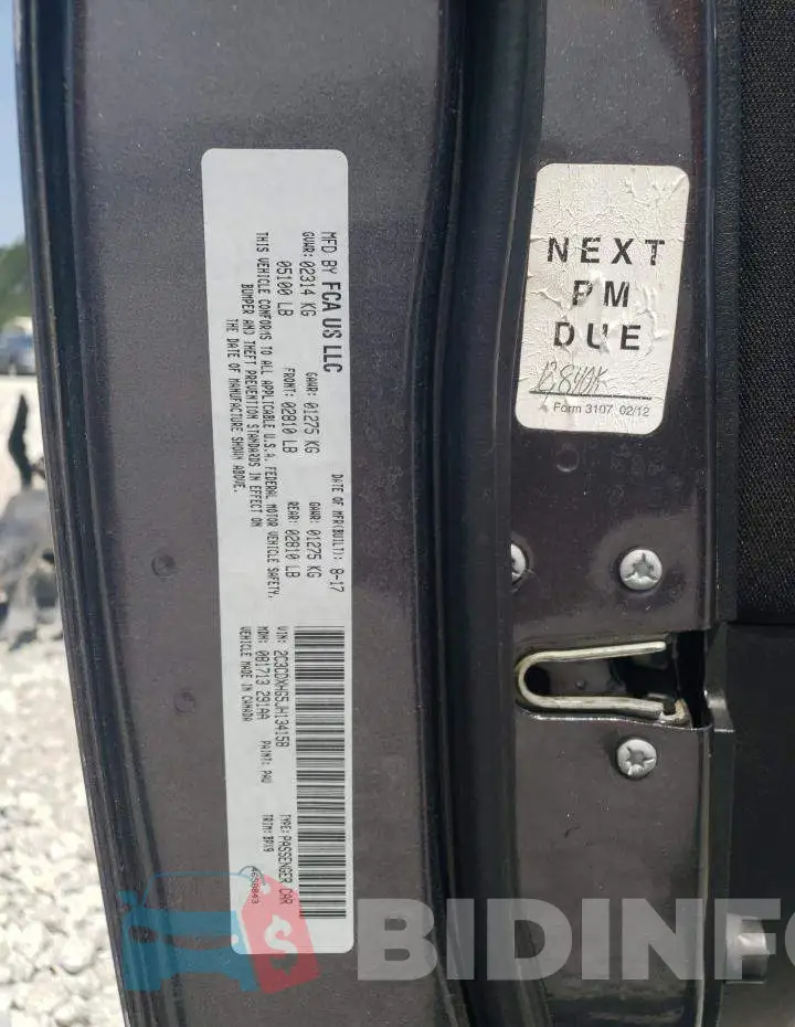 2C3CDXHG5JH134158 Photo# 12