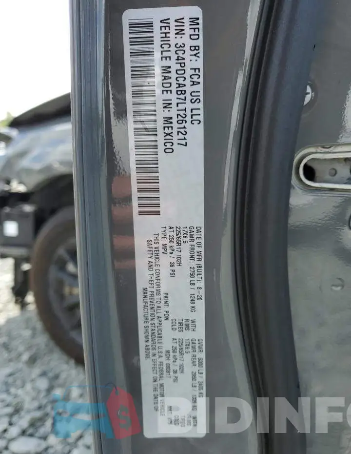 3C4PDCAB7LT261217 Photo# 13