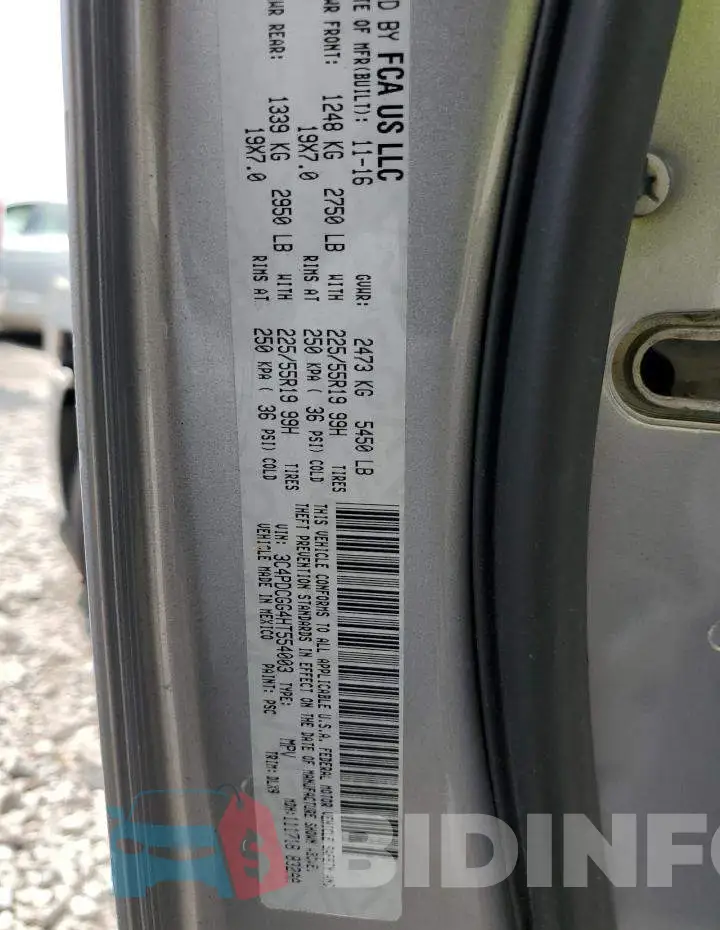 3C4PDCGG4HT554003 Photo# 12