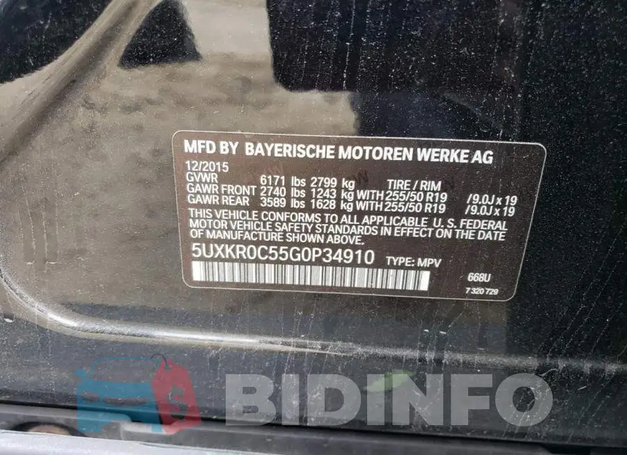 5UXKR0C55G0P34910 Photo# 12