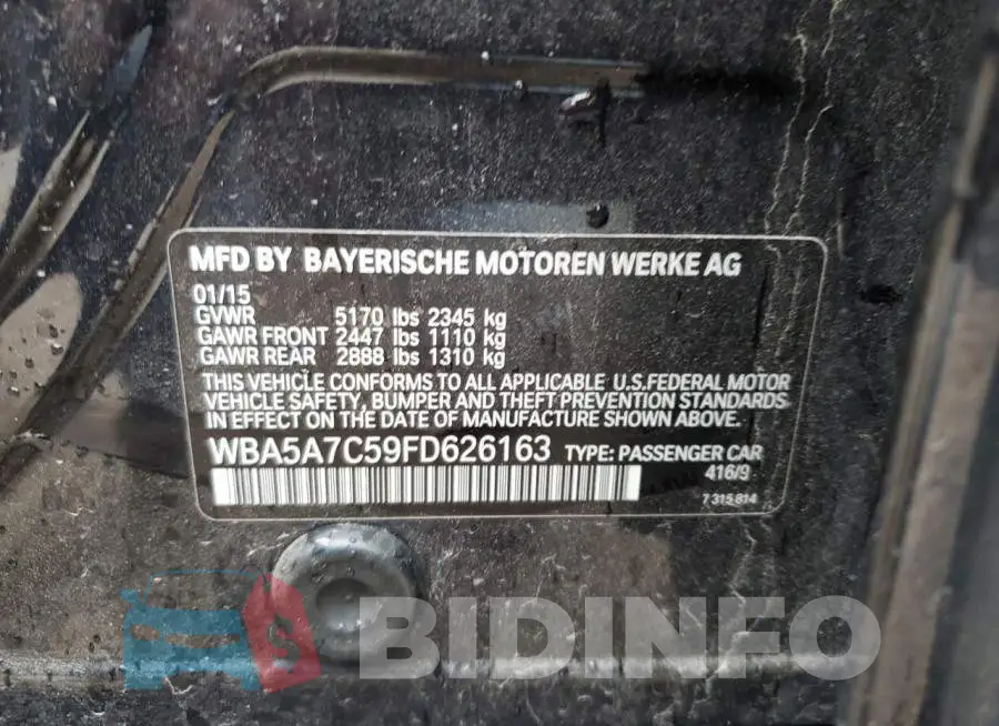 WBA5A7C59FD626163 Photo# 12