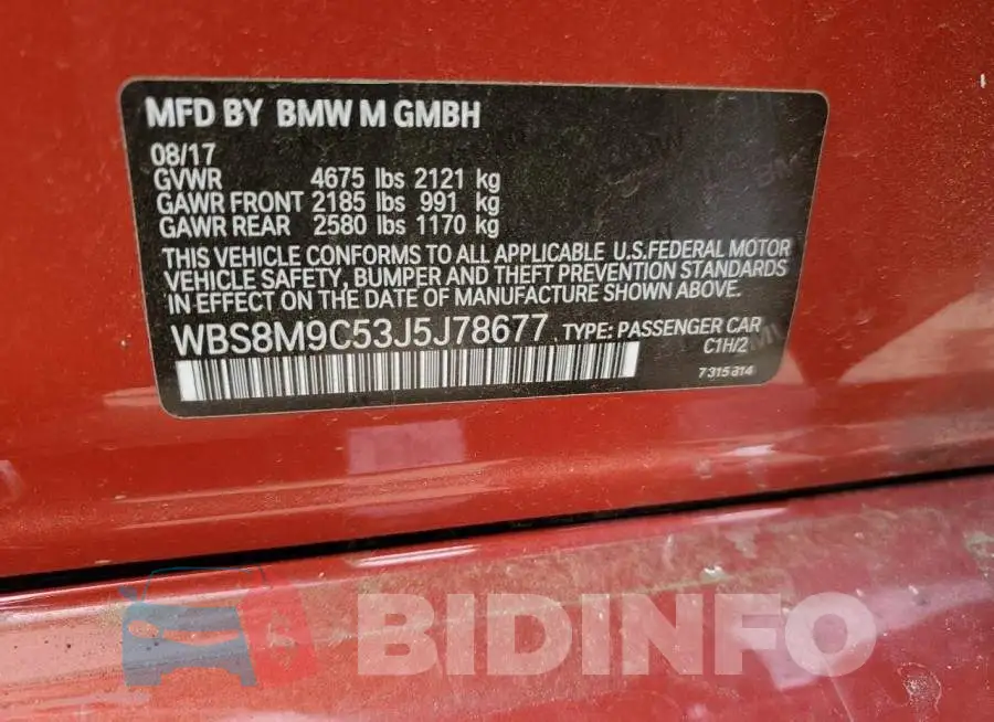 WBS8M9C53J5J78677 Photo# 10