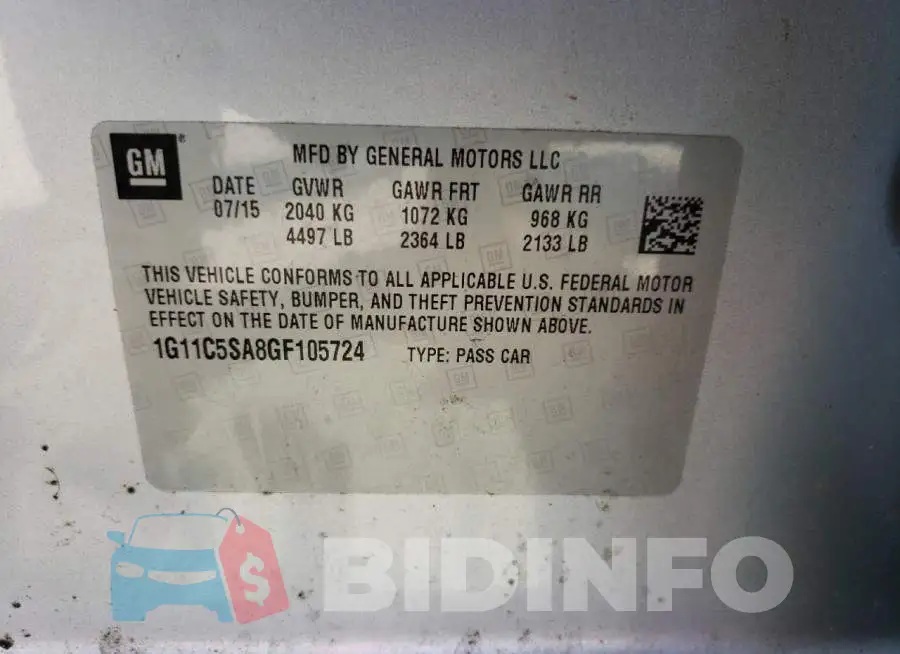 1G11C5SA8GF105724 Photo# 13
