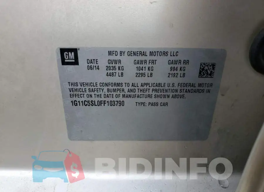 1G11C5SL0FF103790 Photo# 12