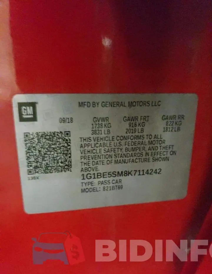1G1BE5SM8K7114242 Photo# 12