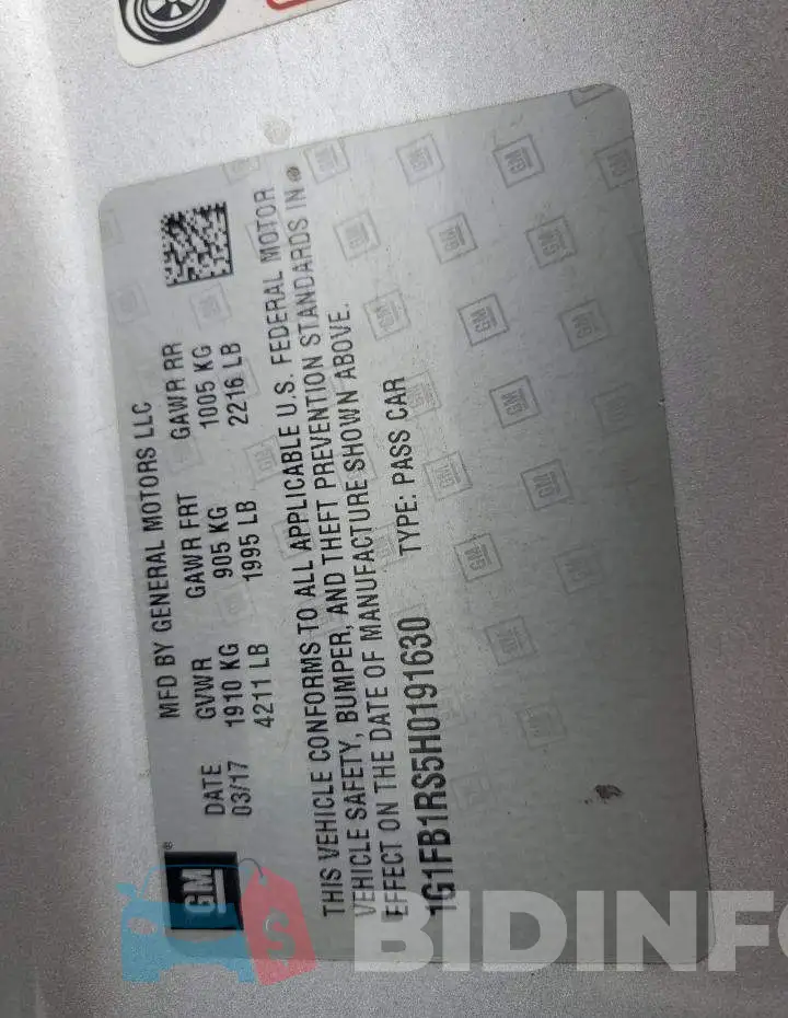 1G1FB1RS5H0191630 Photo# 12