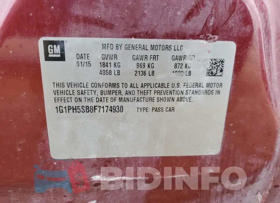 1G1PH5SB8F7174930 Photo# 13