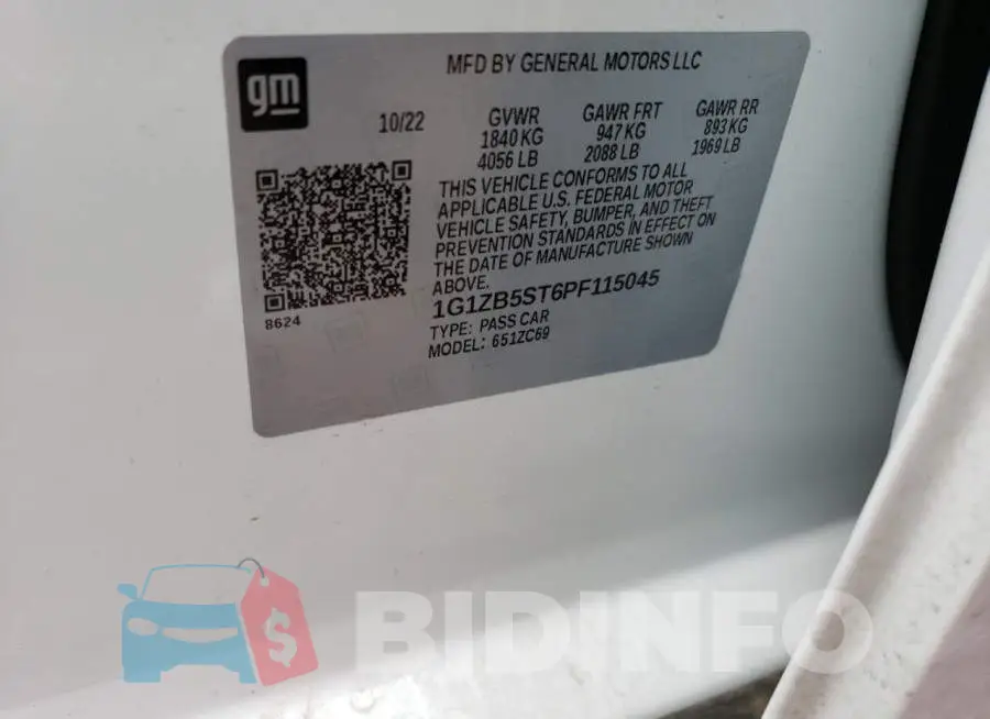 1G1ZB5ST6PF115045 Photo# 12