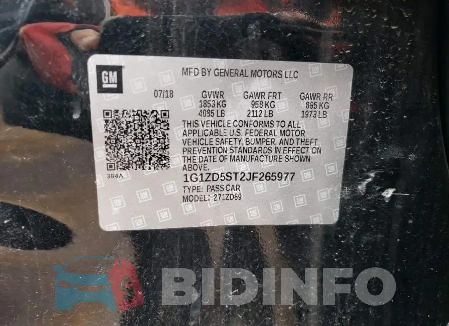 1G1ZD5ST2JF265977 Photo# 12