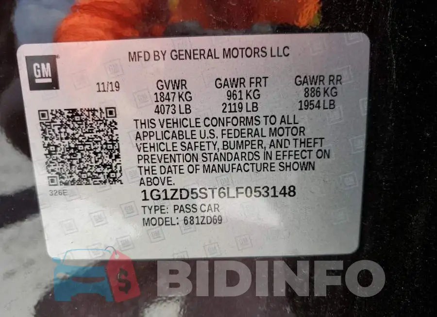 1G1ZD5ST6LF053148 Photo# 12