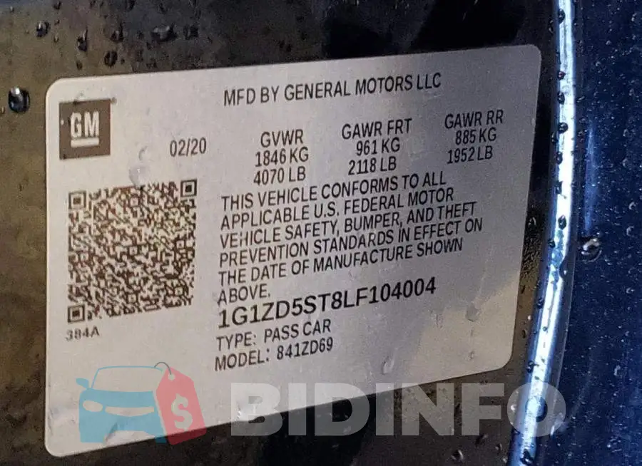1G1ZD5ST8LF104004 Photo# 13