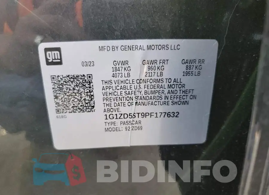 1G1ZD5ST9PF177632 Photo# 12