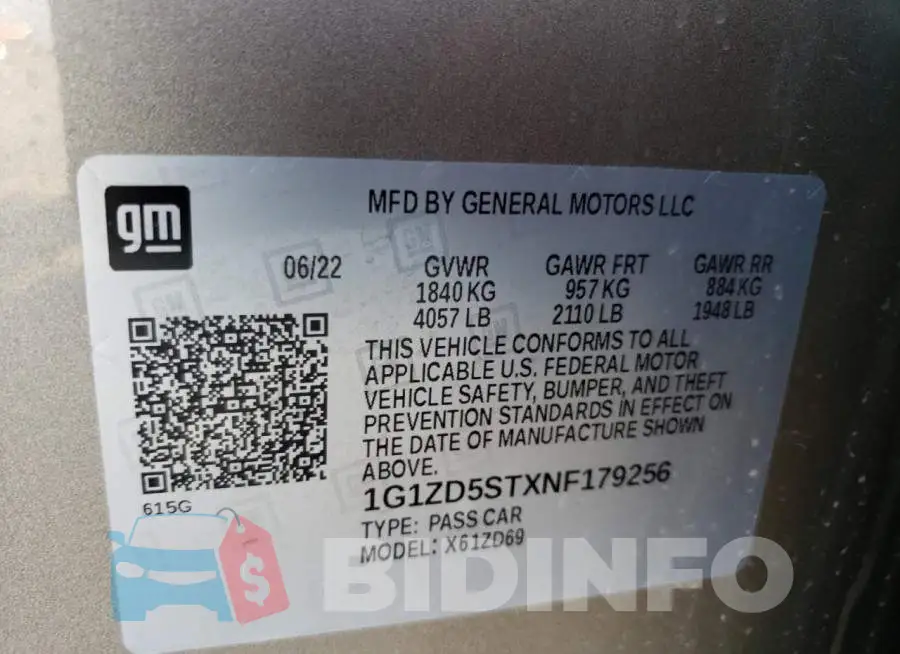 1G1ZD5STXNF179256 Photo# 13