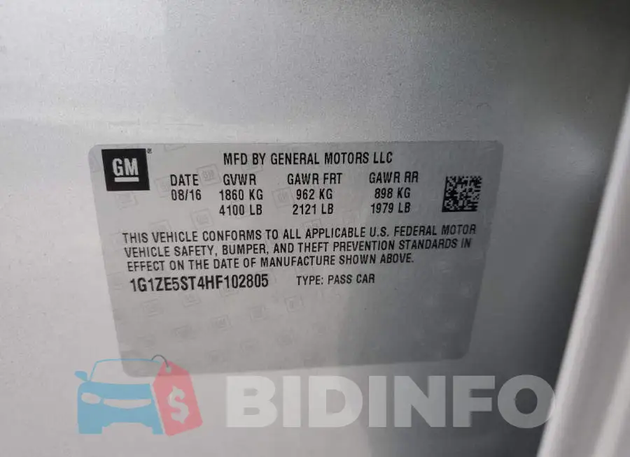 1G1ZE5ST4HF102805 Photo# 12