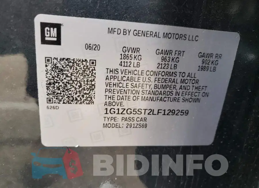 1G1ZG5ST2LF129259 Photo# 12