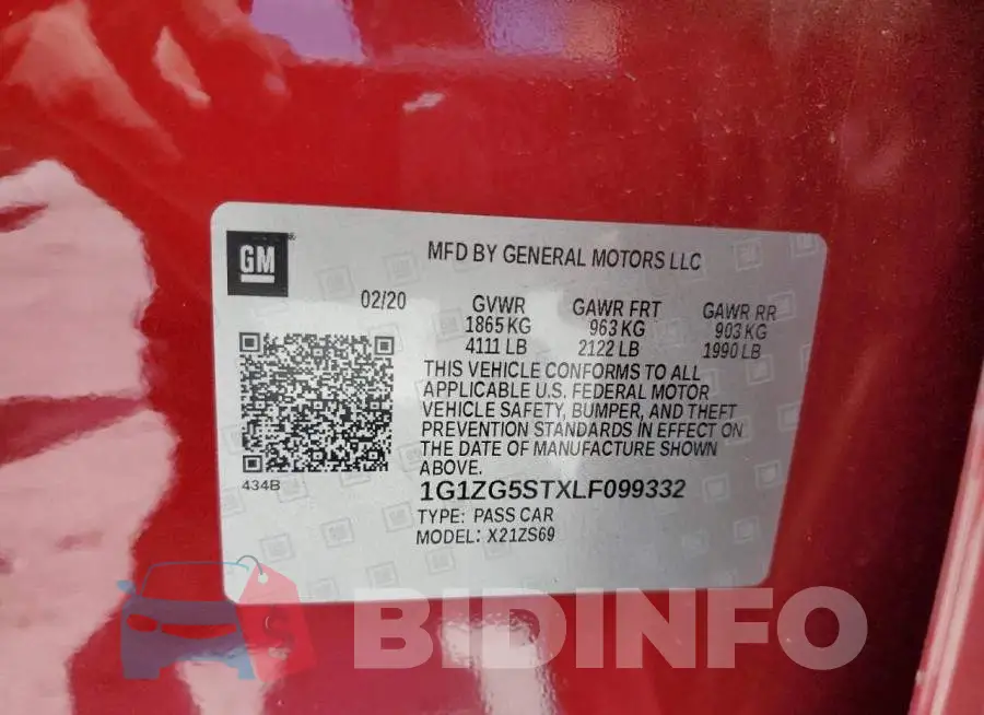 1G1ZG5STXLF099332 Photo# 12