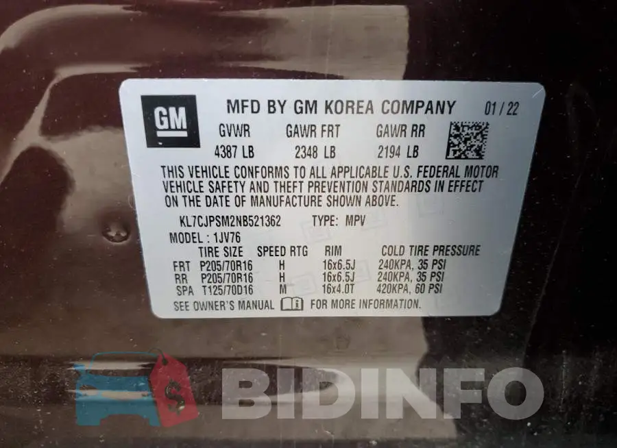 KL7CJPSM2NB521362 Photo# 13
