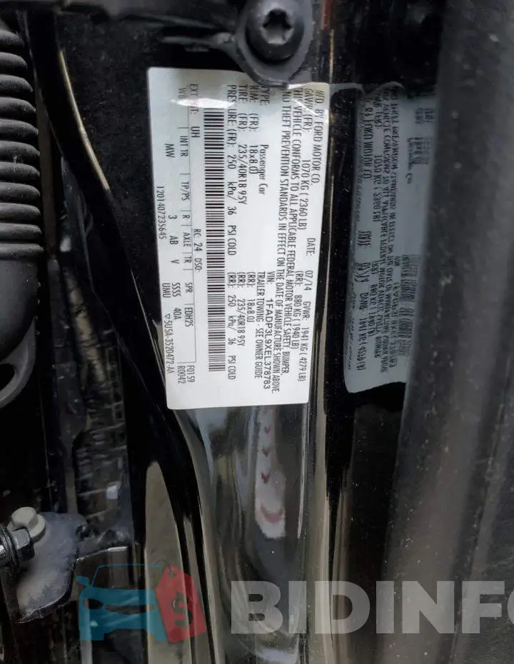 1FADP3L9XEL378783 Photo# 12