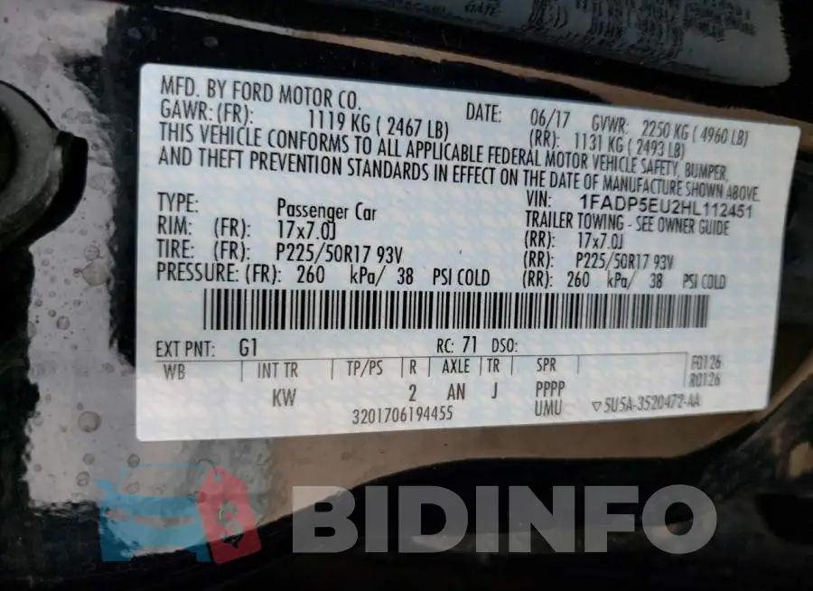 1FADP5EU2HL112451 Photo# 13