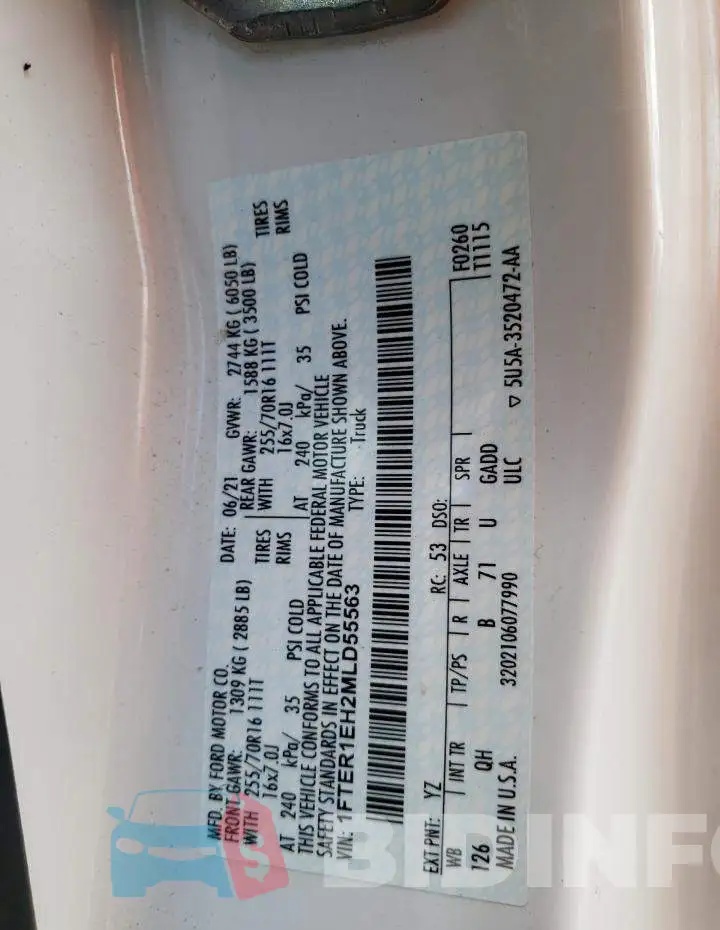1FTER1EH2MLD55563 Photo# 13
