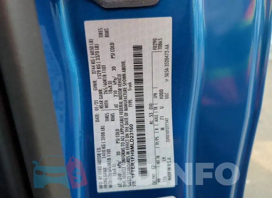 1FTER1FH9MLD23160 Photo# 12