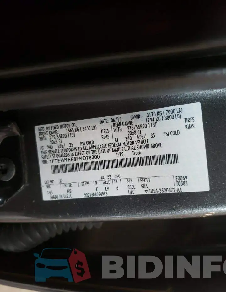 1FTEW1EF8FKD78300 Photo# 12