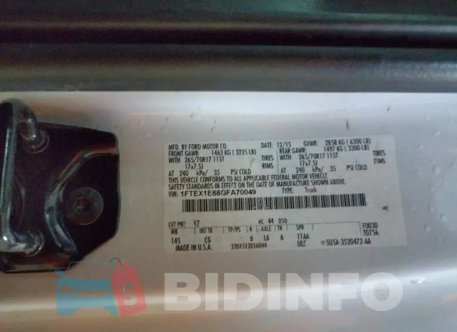 1FTEX1E88GFA70049 Photo# 12