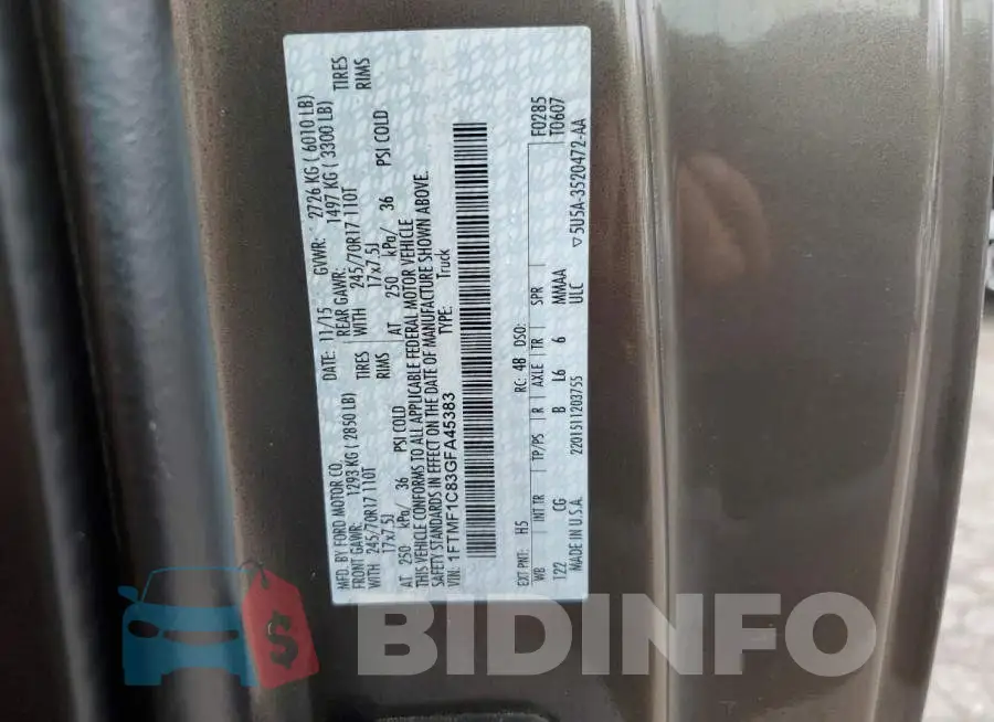 1FTMF1C83GFA45383 Photo# 12