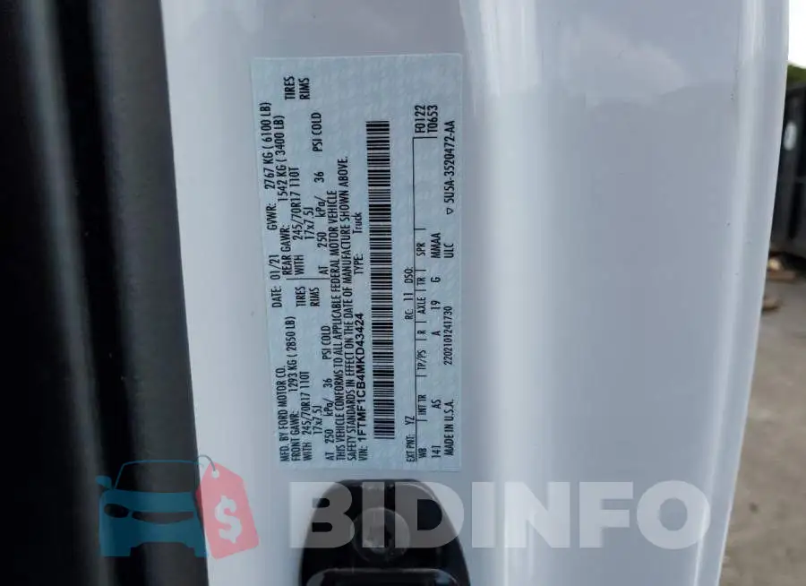 1FTMF1CB4MKD43424 Photo# 13
