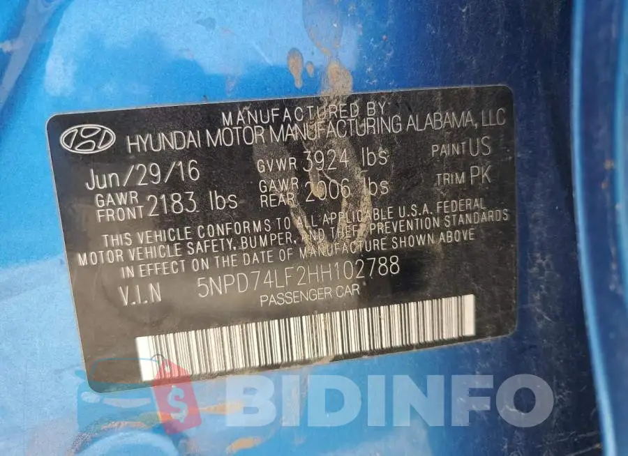 5NPD74LF2HH102788 Photo# 12