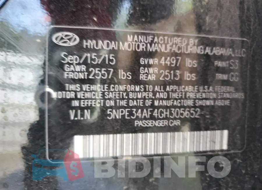 5NPE34AF4GH305652 Photo# 12