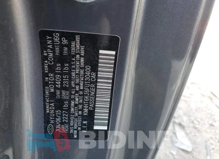 KMHHT6KJ6FU130400 Photo# 13