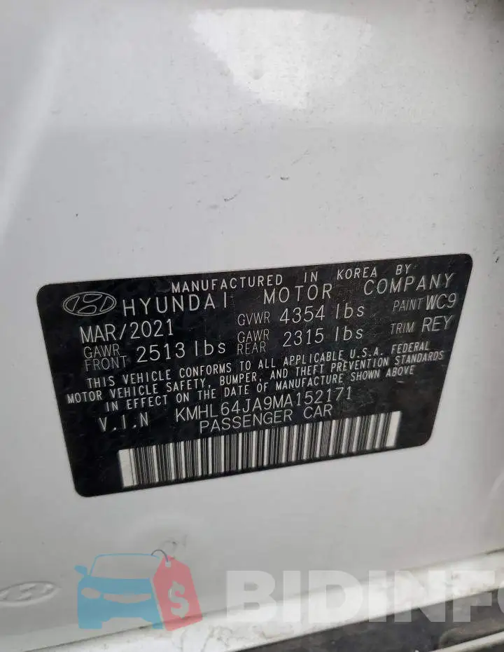 KMHL64JA9MA152171 Photo# 12