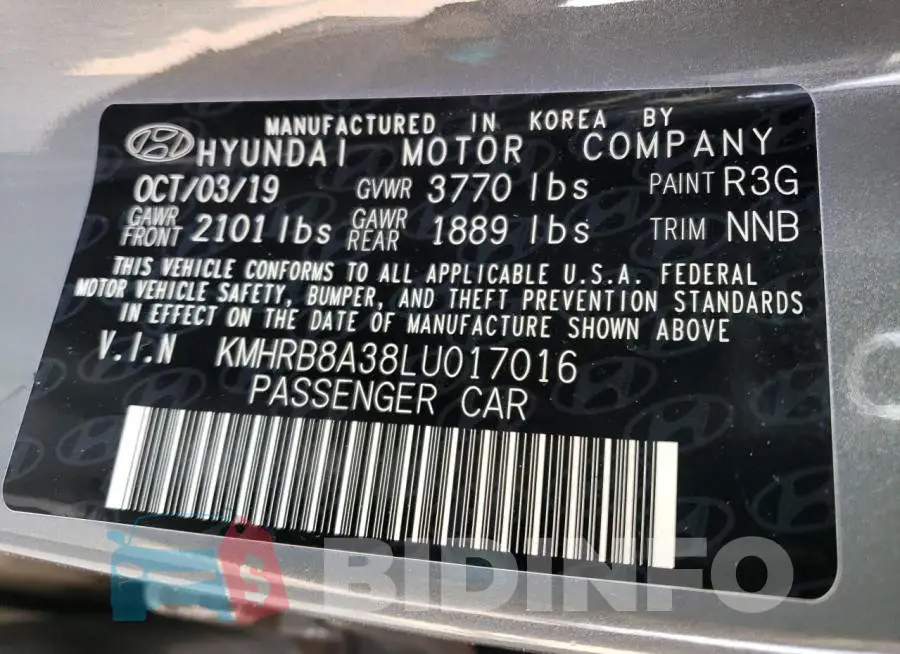KMHRB8A38LU017016 Photo# 14