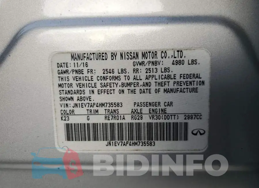 JN1EV7AP4HM735583 Photo# 12