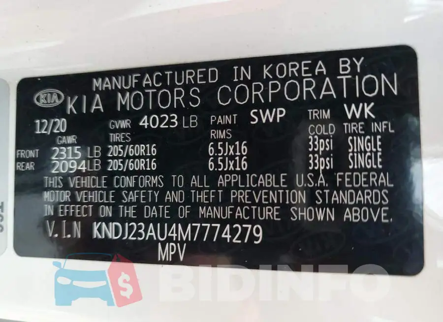KNDJ23AU4M7774279 Photo# 14