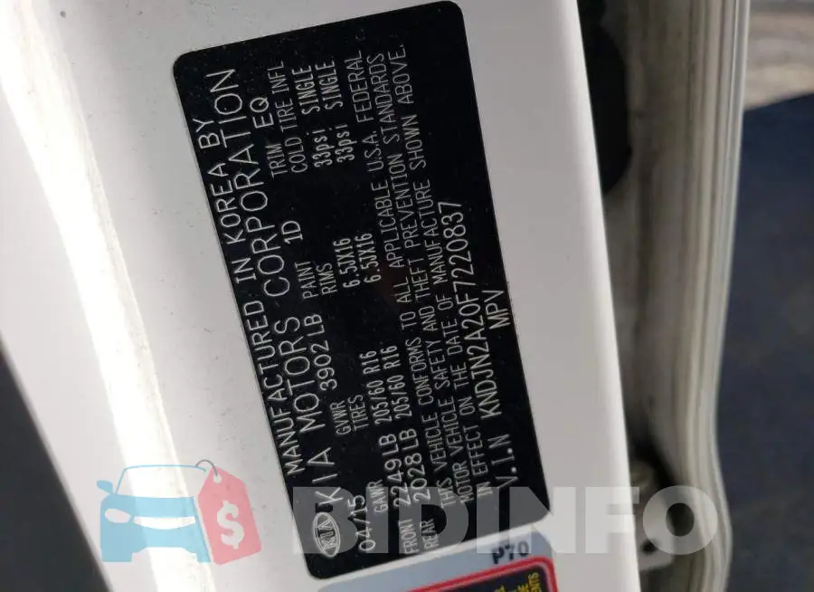 KNDJN2A20F7220837 Photo# 13
