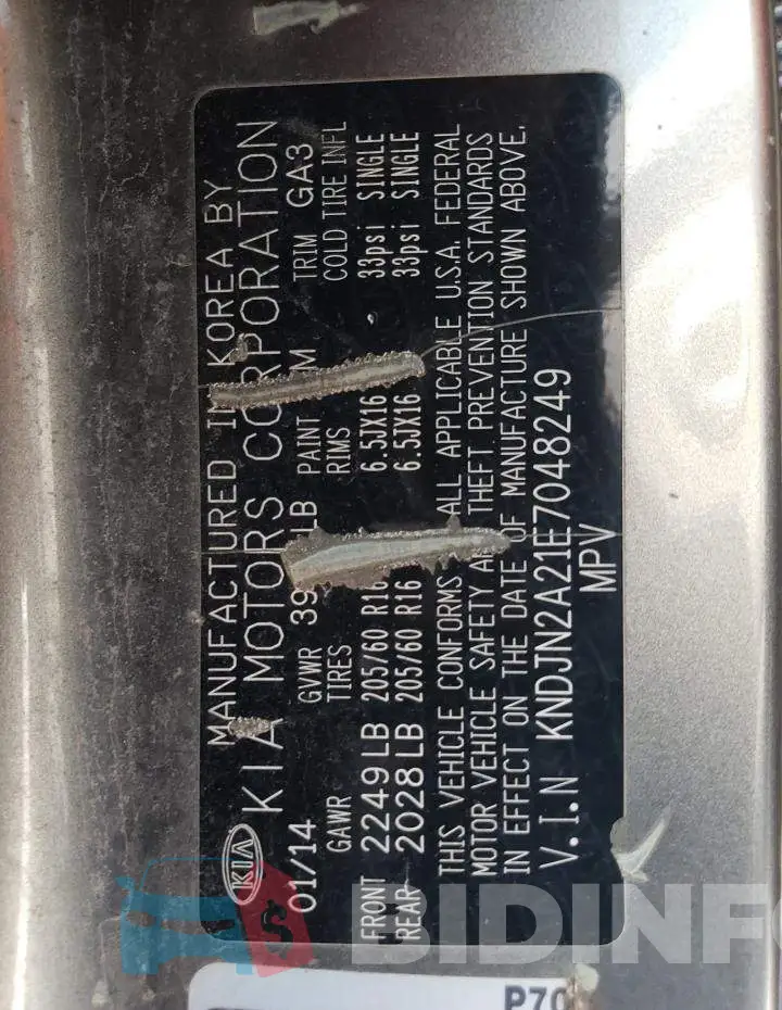 KNDJN2A21E7048249 Photo# 12