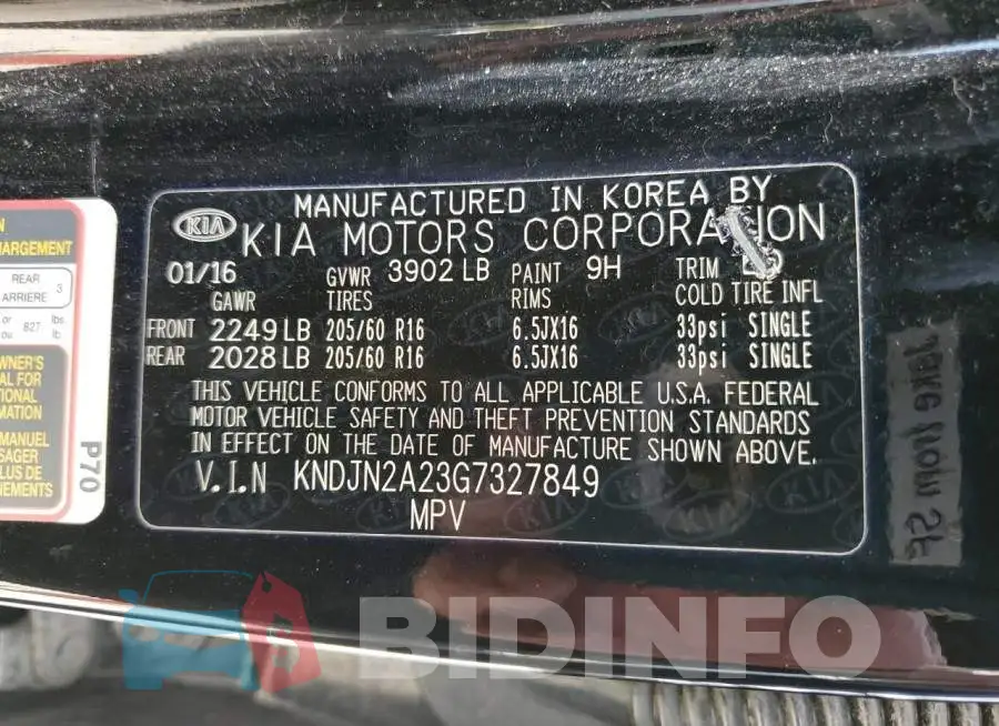 KNDJN2A23G7327849 Photo# 13