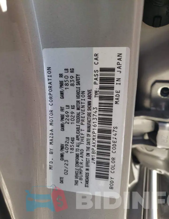 JM1BPAKMXP1613743 Photo# 13